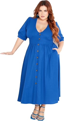 Image of City Chic Women's Plus Size Sunset Stroll Dress