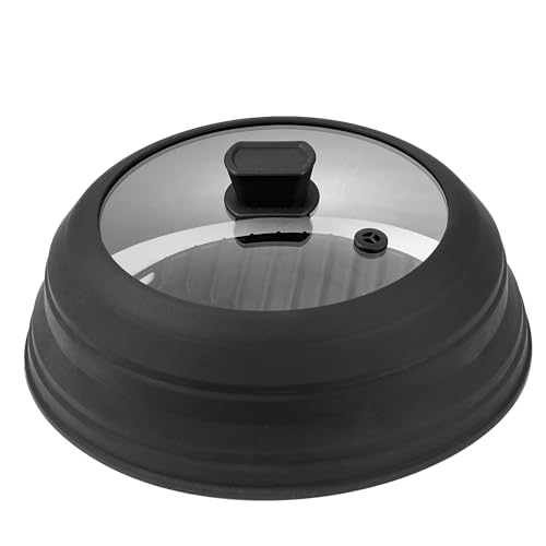 VEVOR Microwave Splatter Cover & Mat, 10.8' Collapsible Microwave Lid for Food,...