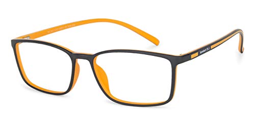 Image of LENSKART BLU | Zero Power Blue Cut Computer Glasses | Anti Glare, Lightweight & Blocks Harmful Rays | 100% UV Protected | Full Rim Rectangular | For Men & Women | Medium | LB E13527