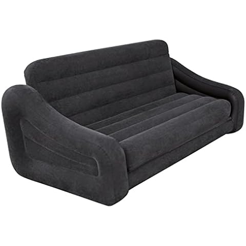 BWHNER Inflatable Sofa Bed, Waterproof Comfort Flocking Fabric Easy To Clean Folding Double Air Mattresses Cover