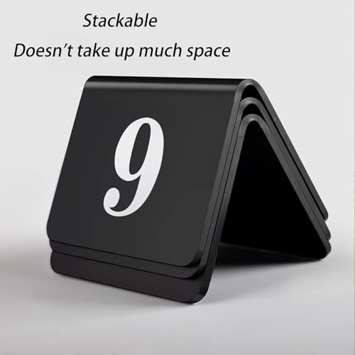 Numéros de Table en Acrylique Double Face en V Qualité Cristal - 2