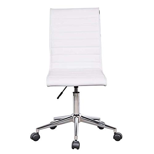 Cadeira de Escritório Secretária Giratória Marilyn Branca