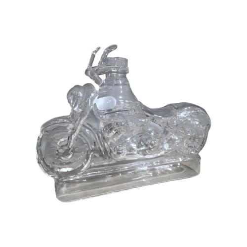 Motorcycle Decanter - Artistic Spirit Pourer, Retro Beverage Holder, Transparent Drink Carafe Set | Home Bar Ornament, Whiskey W