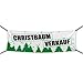 Produktbild (PVC) Christbaumverkauf weiß Banner, Plane, Werbeschild, Weihnachten, Werbebanner, 300 x 100 cm, DRUCKUNDSO