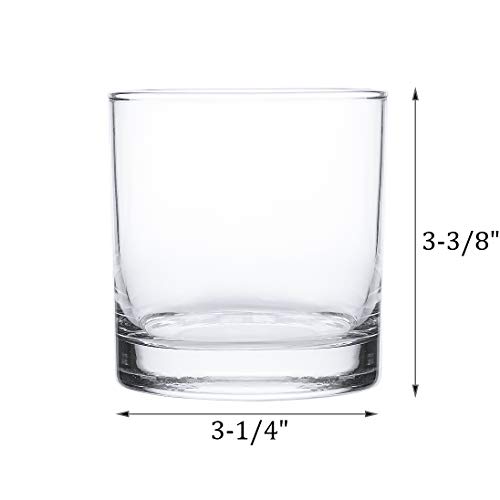 Kingrol 12 Pack Double Old Fashioned Whiskey Glasses, 10 Oz Rocks Glasses Drinking Glasses For Scotch, Bourbon, Cocktails, Beverages, Water #TOP1