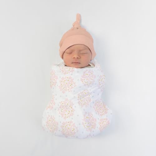 Image of SwaddleDesigns Softest Cotton Baby Pajama Gown with Foldover Mitten Cuffs for Infant Boy and Girl, Newborn, 0-3 Months
