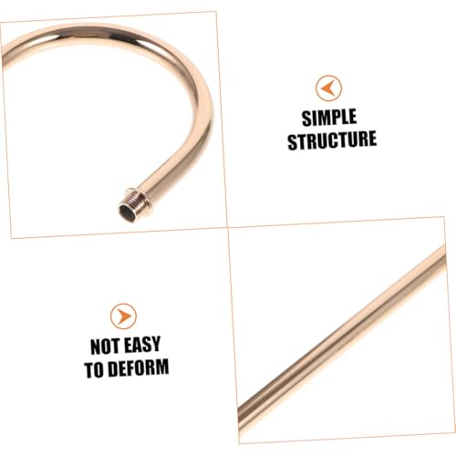 Image of 2pcs Lamp Tube Threaded Curved Lamp Rod For Table Lamp Accessory Pendant DIY Lights Pipe Lamp Replacement Parts For Wall Lamp Arm Rod Lighting Fixture Downrods And Stems