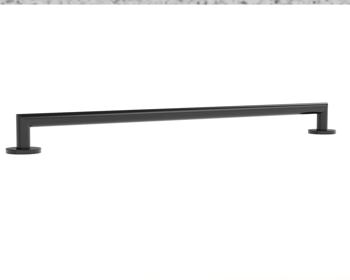 36" Modern Straight Grab Bar in Matte Black