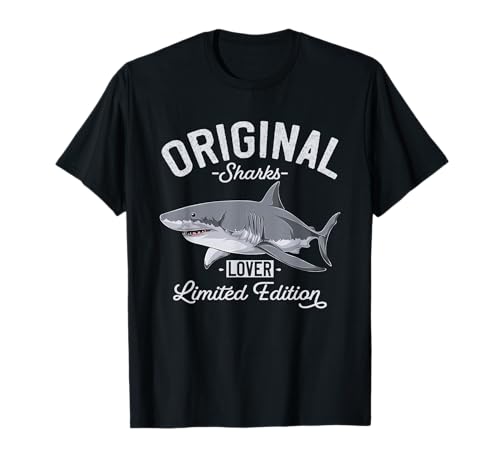 Great White Shark Original Sharks Lover Vintage Camiseta