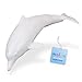 Maloa® Weißer Delfin Figur handbemalt + eBook, große Delfin Figur 22 cm, Tierfiguren realistisch, Delfin Spielzeug für Kinder, lebensechte Meerestiere Figuren ab 3 Jahren
