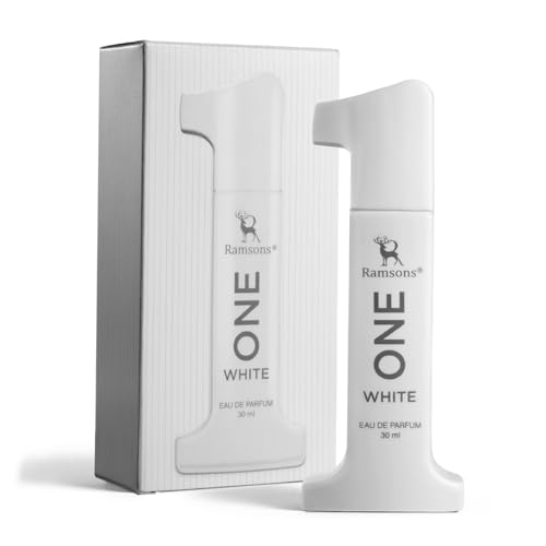 Image of Ramsons One White Perfume Spray for Men - 30ml | TN - Green, Citrus, Aqatic & Fruity | MN - Violet, Rose,Lily of Valley, Nutmeg & Orris Root | BN - Amber, Musk, Mossy, Cedarwood & Sandalwood