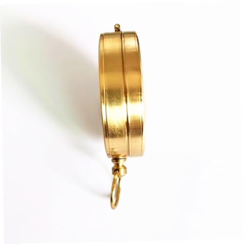 Brújula de bolsillo vintage de latón para camping miniatura 3