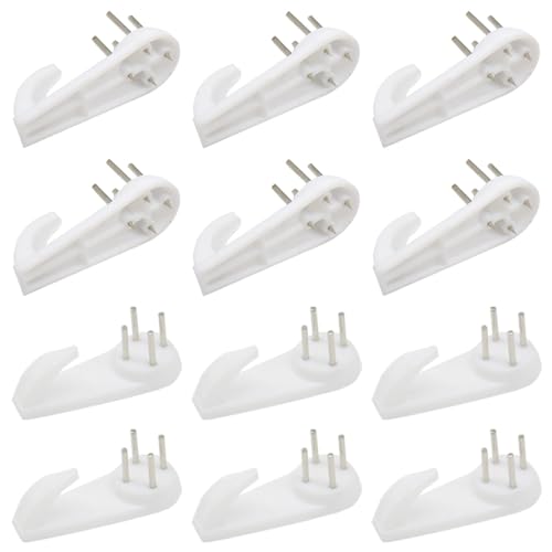 Image of 20 PCS Picture Hanging Hooks Plastic Invisible Nail Hangers Concrete Wall Hooks Hardwall Picture Hangers Picture Hook for Photo Frame Decorations (XK-SL /50x20x10mm)