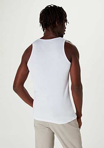 Regata Básica Masculina Slim Em Ribana - Branco M