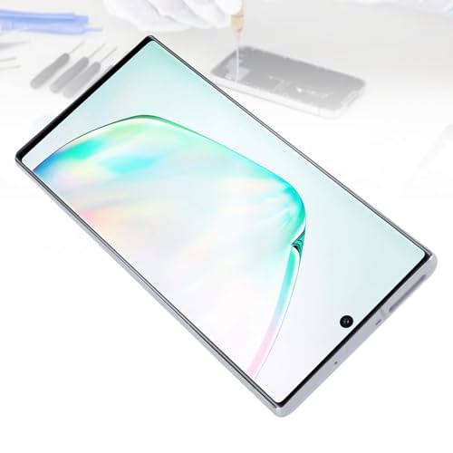 Pantalla LCD para Note 10 elegante acabado plata con marco de 6,3" 4