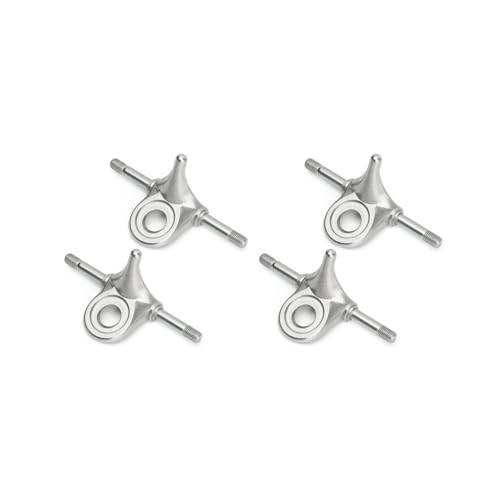 Baglaum 2 Pair Roller Skate Triangle Trucks,Roller Skate Plate Replacement Double Action Trucks Roller Skating Accessories, silver