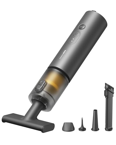 HOTO Aspirador de Mano para Coche, Aspirador Portátil Potente, Mini Aspiradora sin Cable, Alta Potencia de succión 20000 Pa, 4 en 1 Aspiradora Pequeña para Coche, Computadora,Pelo de Mascotas, Hogar