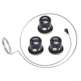 Uhrenlupen-Set, 4-teilig, 5 x 15-fache Lupe, Lupe für Schmuck- und Uhrenwartung