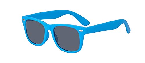 ALWAYSUV Kinder Bequem Polarisierte Sonnenbrillen für Jungen und Mädchen Alter 3-10 Brillenfassung Blau Cover