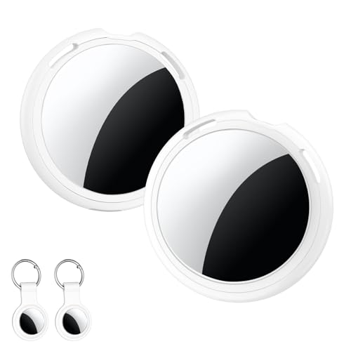 2 Pack Air Tracker Smart Tags Localizador GPS Compatible con Apple Find My (solo iOS) Rastreador Bluetooth Buscador de Llaves Dispositivos de Seguimiento Global en Tiempo Real para Niños Perros Llaves