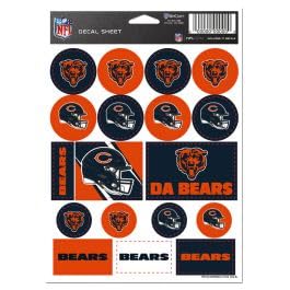 Chicago Bears Vinyl Sticker Sheet 5 x 7