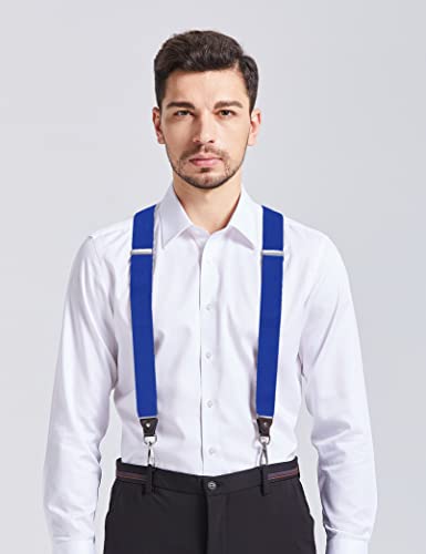 Image of Men's Suspenders with Swivel Hooks and Adjustable Braces, Suitable for Heavy Duty, Big and Tall