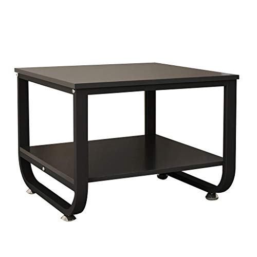Preisvergleich Produktbild Druckerständer Einfacher Und Moderner Bodenständer Bürodruckerregal Wohnzimmerregal Heimdruckerständer Lagerregal (Color : Black, Size : 40 * 40 * 45cm)