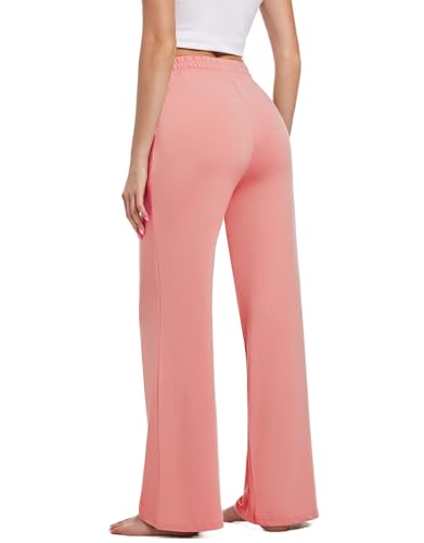 3 Pack Womens Yoga Sweatpants Wide Leg Lounge Pajamas Pants Drawstring Workout Comfy Joggers Sweatpants Pants Pockets3