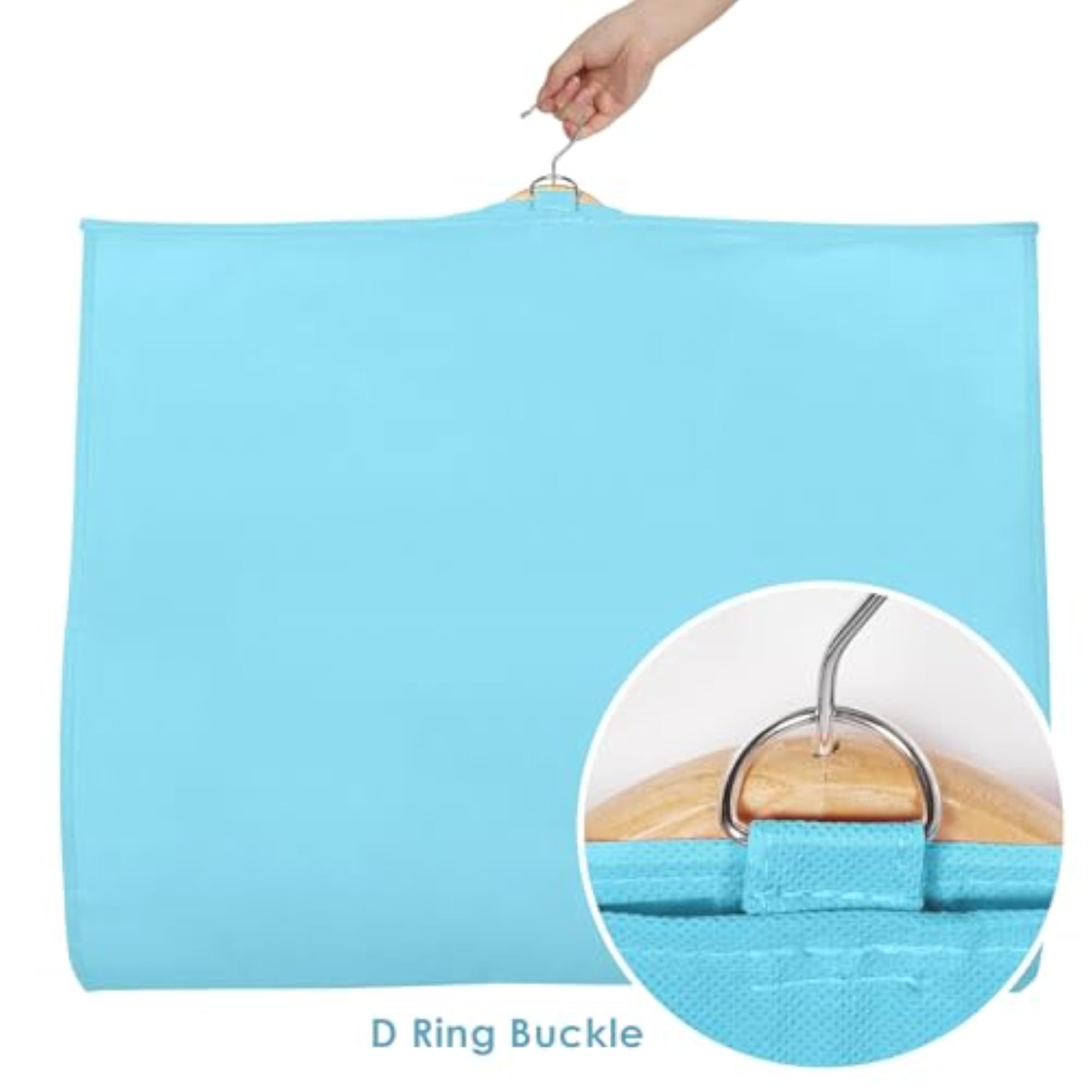 40 Inch Dance Costume Garment Bags, Blue, 4 Pack
