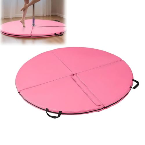 Tapete de baile de espuma EPE redondo y plegable con asas para gimnasio