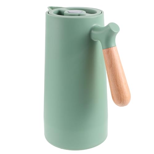 BESTYASH Botella Térmica Pequeña de Vidrio con Aislamiento Tapa de Fácil de Usar Base Antideslizante y Gran Capacidad para Bebidas Calientes Casa y Oficina