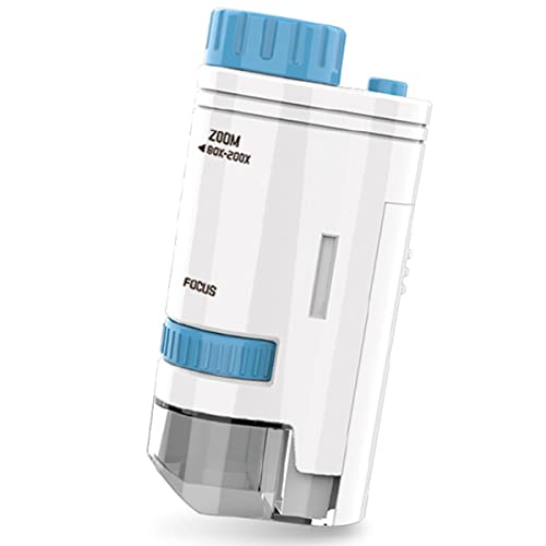 Microscopio de bolsillo 60-200x para niños