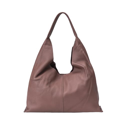 Image of Slouchy Hobo Bag Real Leather Shoulder Hobo Bags for Women Designer Handbags Over Shoulder Hobo Purses for Women Trendy Soft