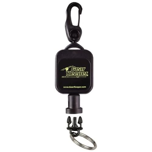 Gear Keeper Hammerhead Industries Micro SCUBA Retractor RT5-5901- Features Heavy-Duty Swiveling Snap Clip Mount with Q/C Split Ring Accessory - Made in USA