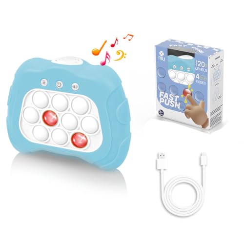 【No Requiere Pilas】 m Mu Juguete Pop It Electrónico Fidget Toys Recargable, 4 Modos, 120 Niveles, Hecho De Silicona. Regalo Ideal para Niños Y Adultos. Popit Juguete Sensorial