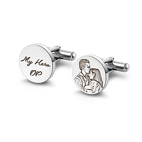 Set personalizado de mancuernas y pin con foto minimalista para hombre miniatura 1