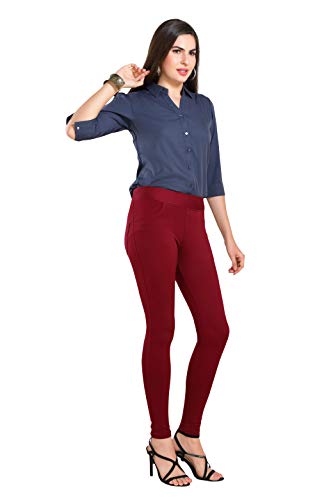 CHANNEL-F Stretchable Comfortable Women Jeggings with Front & Back Pockets CHANNEL-F Stretchable Comfortable Women Jeggings with Front & Back Pockets