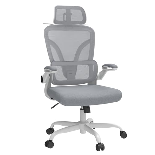 Ximstar Silla de oficina ergonómica – Reposacabezas ajustable, reposabrazos y soporte lumbar, rotación de 360°, capacidad de carga de 150 kg