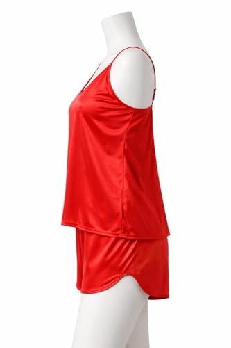 Image of Women's Satin Soft Top and Shorts Set Nightsuit for Womens