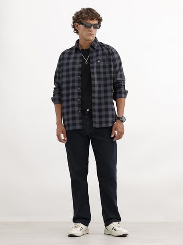 Image of WROGN Men's Relaxed Fit Jeans | Mid Rise | Jeans for Man