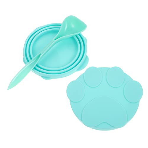 BCOATH Replaceable Food Spoon Silicone Food Lid Dog Accessory High Grade Sealing