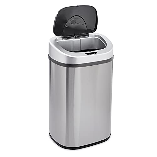 Caneca de basura automática acero inoxidable 80 L miniatura 2