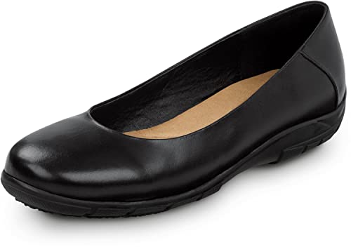 SR Max Asheville, Women's, Dress Flat Style Soft Toe Slip Resistant Work Shoe