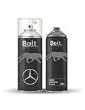 Pack Spray Pintura Bicapa Para Mercedes Metalizado + Barniz 1K 400Ml (744/9744 BRILLANTSILBER EFFECT)