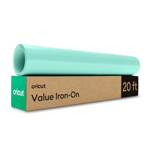 Image of Cricut HTV Heat Transfer Vinyl | 6 m | Mint | Iron-On HTV Vinyl for Fabric, Perfect for Custom T-Shirts & DIY Clothing