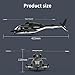 Hanll YUXIANG F02S 1:34 Scale 8CH GPS RC Helicopter – RTF Air-Wolf Replica with Dual Brushless Motors, Telemetry Transmitter, Optical Flow, Metal Servo, for Advanced Hobbyists—2 Batteries