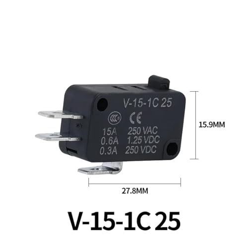 Interruptor de limite momentaneo V-155-1C25 micro para final de carrera CNC 4
