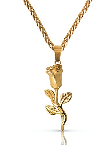 Forge & Foundry Men's Rose Pendant with Adjustable 21