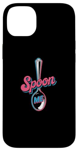 Funny Spoons ȃOtBbN t@j[Xv[ Ƃ킴Xv[ Me X}zP[X iPhone 14 Plus p