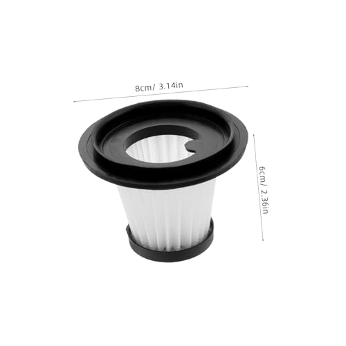 TOBBOMEY 2 Stück Wiederverwendbarer Waschbarer Staubsaugerfilter Kompatibel mit Kabellosen Handstaubsaugern Kompakter Leichter Ersatzfilter für Fahrzeug Vakuumreiniger Langlebig und Einfach